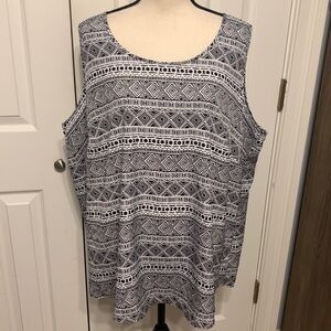 Faded Glory Plus Sleeveless Blouse